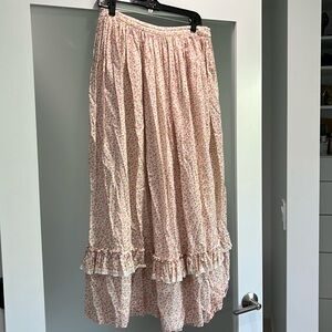 Vintage floral full skirt